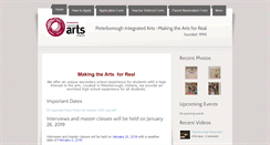 Desktop Screenshot of integratedartspeterborough.com