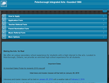 Tablet Screenshot of integratedartspeterborough.com